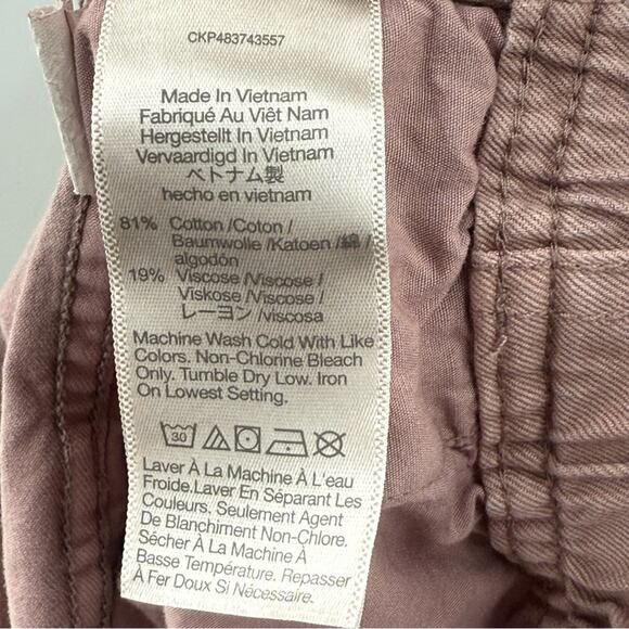 Madewell Pull-On Paperbag Jean Shorts Garment-Dyed Edition Vintage Petal Size 29 - Picture 10 of 11